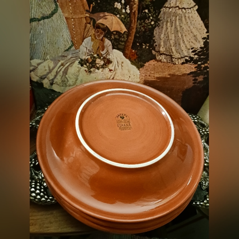 Espana lifestyle,TABLETOPS Unlimited🏘🏜  4 Dinner Plates,A Fabulous Gift.🎁